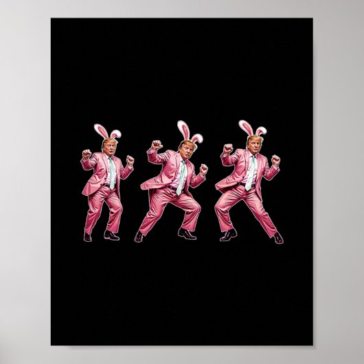Maak Pasen Groot Again Funny Trump Konijn Lente H Poster (Voorkant)