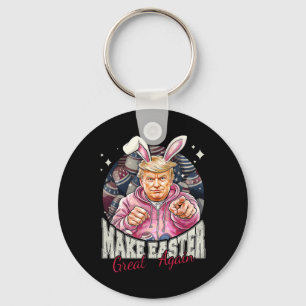 Maak Pasen Groot Again Funny Trump Konijn Lente H Sleutelhanger
