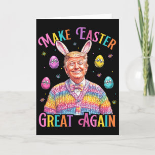 Maak Pasen Groot Again Funny Trump Konijn Lente J Kaart