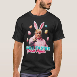 Maak Pasen Groot Again Trump Konijn Jacht Eieren  T-shirt
