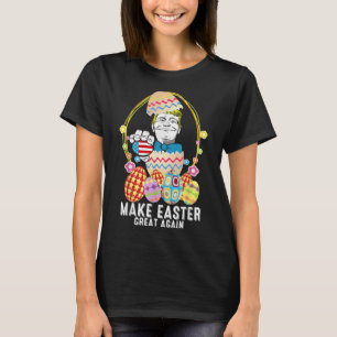 Maak Pasen Groot Weer Trump Grappig Easter Day Egg T-shirt