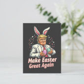 Maak Pasen weer geweldig Easter Trump Eggs Feestdagenkaart (Staand voorkant)