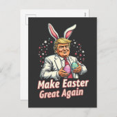 Maak Pasen weer geweldig Easter Trump Eggs Feestdagenkaart (Voorkant / Achterkant)