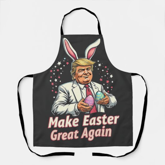 Maak Pasen weer geweldig Easter Trump Eggs Schort (Voorkant)
