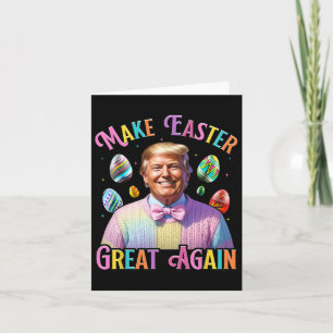 Maak Pasen weer geweldig Grappig Trump Bunny Sprin Kaart