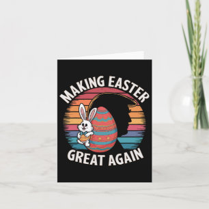 Maak Pasen weer geweldig Grappig Trump Bunny Sprin Kaart