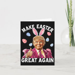 Maak Pasen weer geweldig Grappig Trump Bunny Sprin Kaart