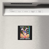 Maak Pasen weer geweldig Grappig Trump Bunny Sprin Magneet (Insitu (Vaatwasser))