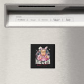 Maak Pasen weer geweldig Grappig Trump Bunny Sprin Magneet (Insitu (Vaatwasser))