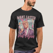 Maak Pasen weer geweldig Grappig Trump Bunny T-shirt (Voorkant)