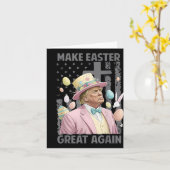 Maak Pasen weer geweldig Grappig Trump President O Kaart (Gele Bloem)