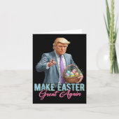 Maak Pasen weer geweldig Grappig Trump Spring Hunt Kaart (Voorkant)
