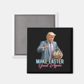 Maak Pasen weer geweldig Grappig Trump Spring Hunt Magneet (Voorkant / Achterkant)