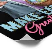 Maak Pasen weer geweldig Grappig Trump Spring Hunt Poster (Hoek)