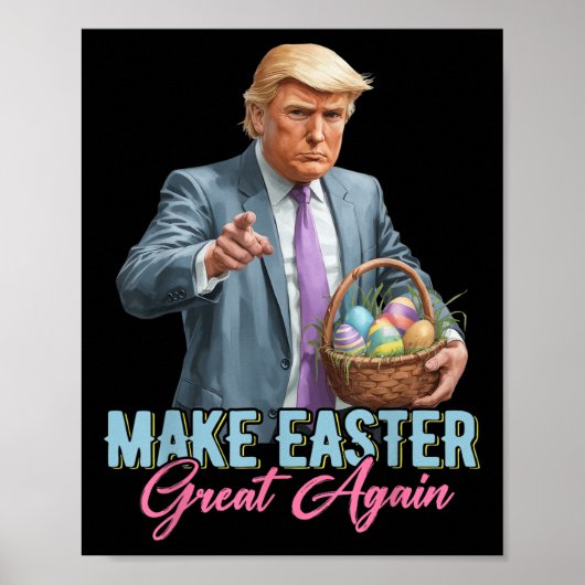 Maak Pasen weer geweldig Grappig Trump Spring Hunt Poster (Voorkant)