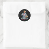 Maak Pasen weer geweldig Grappig Trump Spring Hunt Ronde Sticker (Tas)