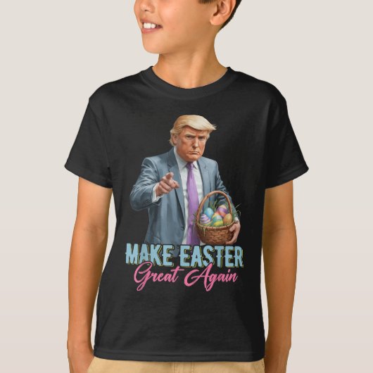 Maak Pasen weer geweldig Grappig Trump Spring Hunt T-shirt (Voorkant)