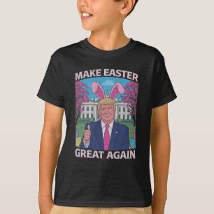 Maak Pasen weer geweldig Trump Bunny Flag 1 T-shirt