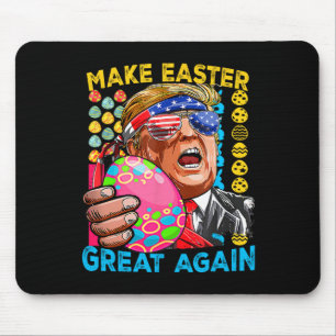 Maak Pasen weer geweldig Trump Bunny Flag Muismat