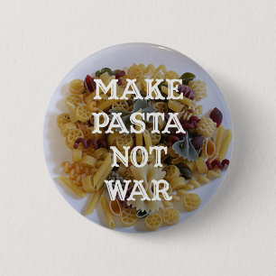 Maak pasta geen oorlogsButton Ronde Button 5,7 Cm