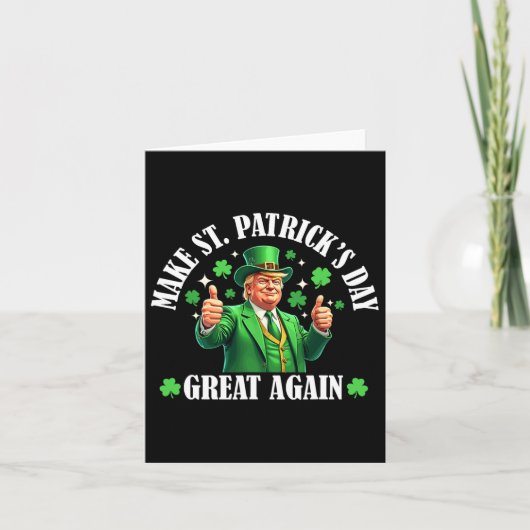 Maak Patricks Day weer geweldig Grappig St. Patric Kaart (Voorkant)