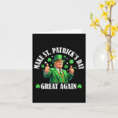 Maak Patricks Day weer geweldig Grappig St. Patric Kaart (Gele Bloem)