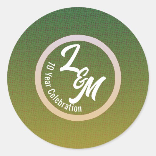Maak Persoonlijke Groene Feeststickers Ronde Sticker (Voorkant)