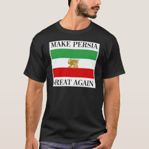 Maak Perzië weer geweldig - Shah van Iran vlag T-shirt