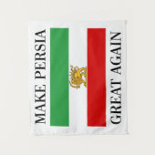Maak Perzië weer geweldig - Shah van Iran vlag Wandkleed (Voorkant)