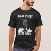 Maak Philly weer groot Burgemeester Frank Rizzo St T-shirt (Voorkant)
