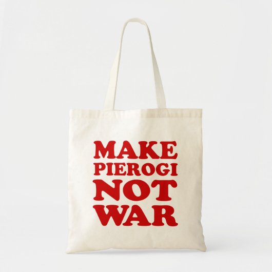 Maak Pierogi geen Canvas tas (Voorkant)