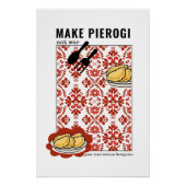 Maak Pierogi geen oorlog - Babcia [CUSTOM NAME] Ad Perfect Poster (Voorkant)