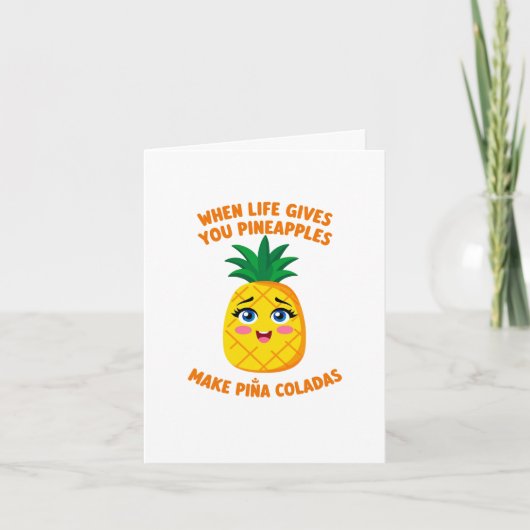 MAAK PINA COLADA Sweet Pineapple Kaart (Voorkant)