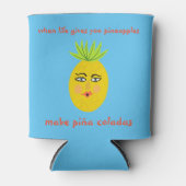 MAAK PINA COLADAS Whimsical Pineapple AAN HET AANP Blikjeskoeler (Voorkant)