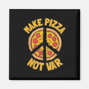 Maak pizza. Geen oorlog. Magneet