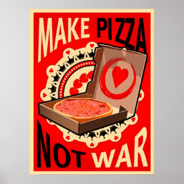 Maak Pizza, geen oorlog, Poster