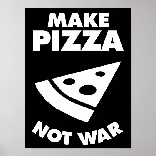 Maak Pizza geen oorlog Poster (Voorkant)