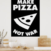 Maak Pizza geen oorlog Poster (Keuken)