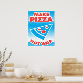 Maak Pizza geen oorlog Poster (Keuken)