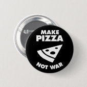 Maak Pizza geen oorlog Ronde Button 5,7 Cm (Voorkant /achterkant)