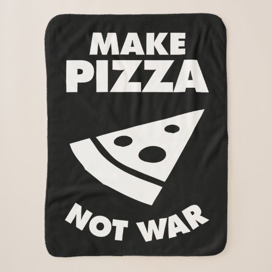 Maak Pizza geen oorlog Sherpa Deken (Voorkant)