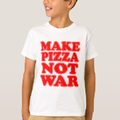 Maak Pizza geen oorlog T-shirt (Voorkant)