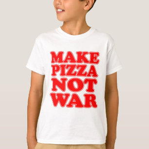 Maak Pizza geen oorlog T-shirt