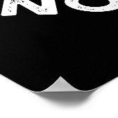 Maak Pizza niet Oorlog Grappige Vrede Pun Dark BG Poster (Hoek)