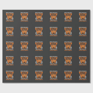 Maak plaats meisjes laat heks postbode Halloween_ Cadeaupapier