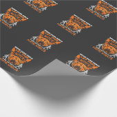 Maak plaats meisjes laat heks postbode Halloween_ Cadeaupapier (Hoek)