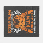 Maak plaats meisjes laat heks postbode Halloween_ Fleece Deken (Voorkant (Horizontaal))