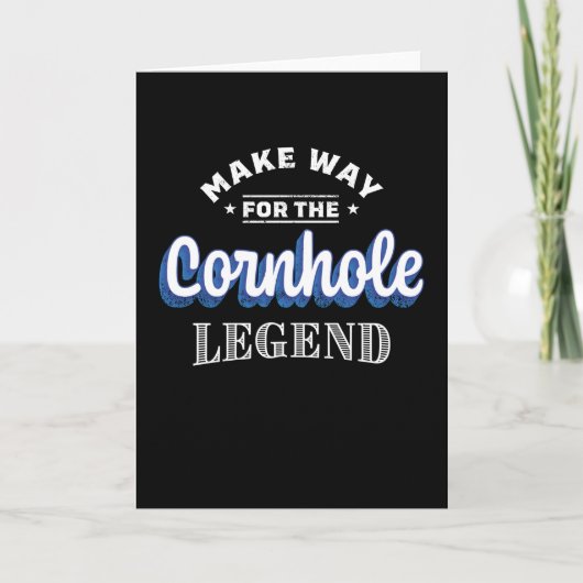 Maak plaats voor de Cornhole Legend Gift Kaart (Voorkant)