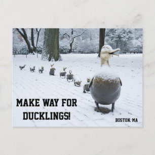 Maak plaats voor de eendjes ansichtkaart briefkaart