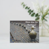 Maak plaats voor de eendjes! briefkaart (Staand voorkant)